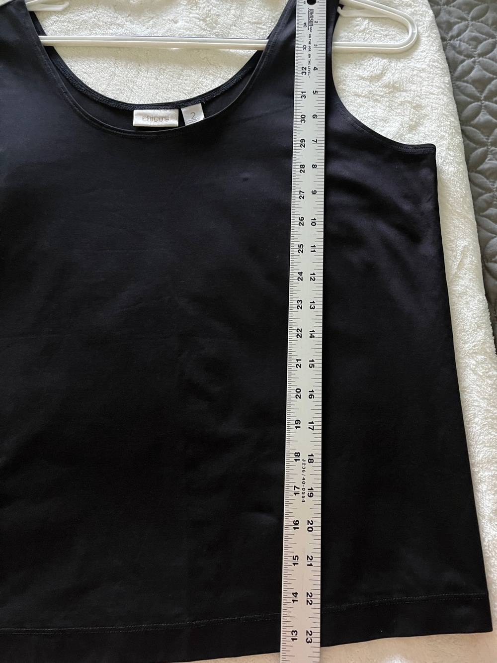 Chico's Black Scoop-Neck Tank Top - Picture 4 of 5